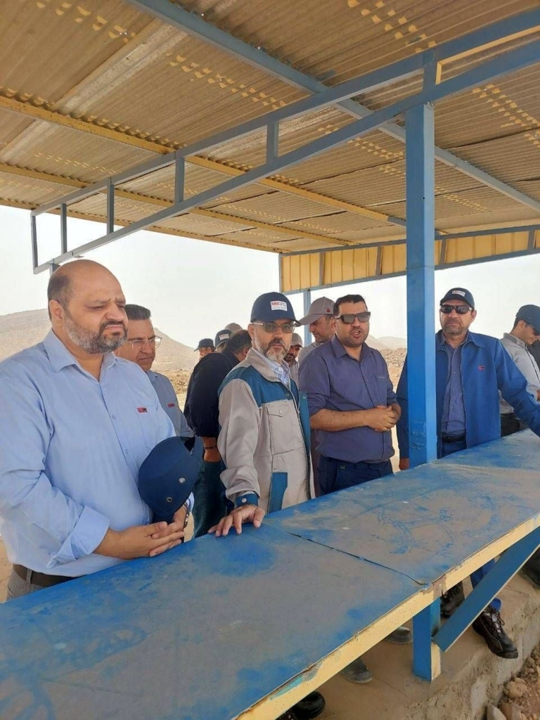 بازدید مدیر نظارت ایمپاسکو از مجتمع سنگ آهن جلال‌آباد زرند
