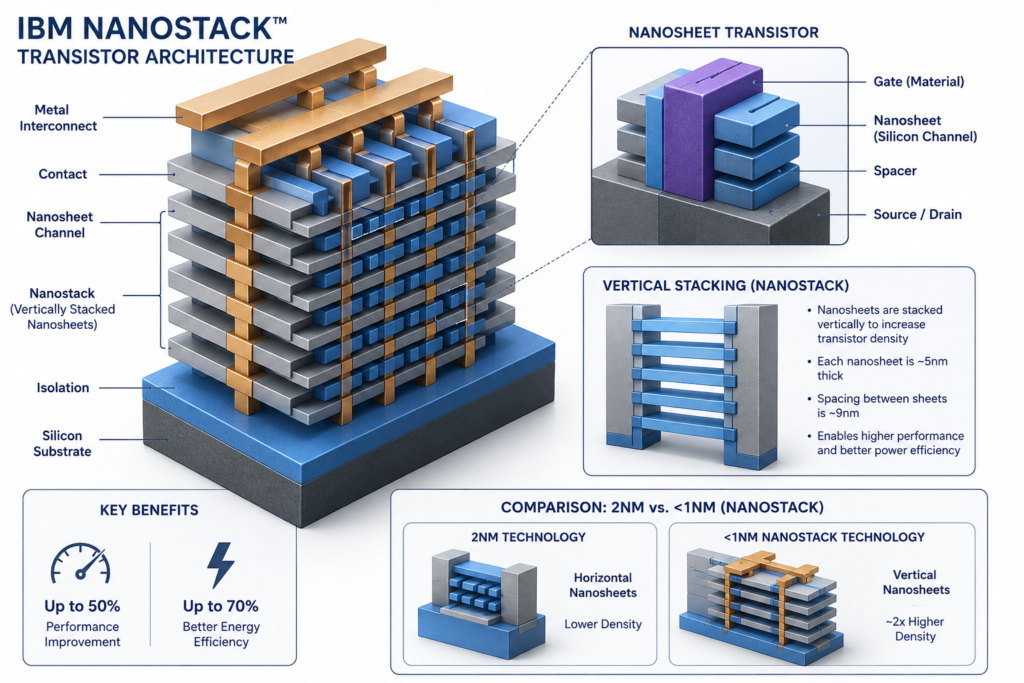 تصویر شماتیک Nanostack